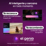 LG QNED evo AI QNED85 Mini LED’s alpha 8 AI Processor 4K Gen3 glows in blue light on a circuit board, highlighting AI processing performance with NPU x5.0 Faster Neural Processing, GPU 10% More Powerful Graphics, and 20% Memory Enhanced Throughput.